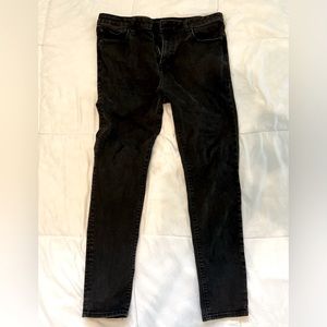 Express Men’s Hyperstretch Skinny Jeans waist 36 length 34 - Black Wash